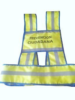 Chalecos H de cordura gorrados con fiselina de 120 gr estampados