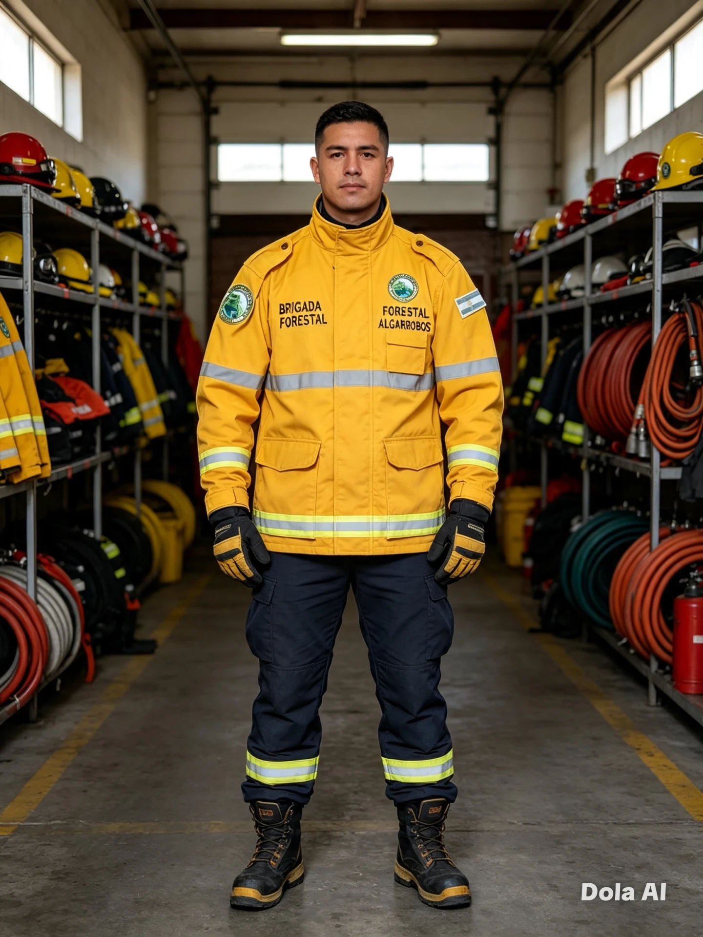 EQUIPO FORESTAl chaqueta y pantalon con un chaleco de rescate de regalo